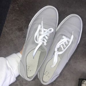 gray “vans” shoes
